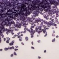Iridescent purple crushed glass fragments for DIY crafts, resin filling, and art decor - Deep purple