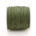 0.8mm olive green jade thread braided cord for DIY jewelry making and bracelet weaving - 72# Braided Jade Cord 0.8mm / #028 Army Green / 50 Meters/Roll