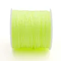 Fil de jade jaune fluorescent de 0,8 mm pour le tissage de bijoux et l'artisanat - 45 Mètres/Rouleau / Jaune Néon