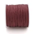 Cordon en nylon marron de 0.8mm sur bobine pour la fabrication de bijoux DIY et le tissage - Env. 45 Mètres/Rouleau / Marron