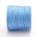 Fil de jade tressé bleu clair n° 72 0,8 mm pour bijoux DIY - Style 057 / Env. 45 Mètres/Rouleau / Bleu ciel
