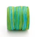 Fil de jade tressé multicolore No 72 pour la création de bijoux DIY 0,8 mm haute densité - 30 Mètres/Rouleau / Dégradé Panaché (#081)