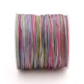 Fil de jade tressé multicolore 0,8mm pour bijoux DIY et tissage de bracelets - 30 Mètres/Rouleau / Dégradé Panaché (#086)