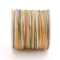 Bobine de fil de jade crypté multicolore de 0,8 mm pour bijoux tressés et perles DIY - Env. 30 Mètres/Rouleau / Teinture Segmentée en Dégradé #088