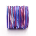 Cordon en fil de jade tressé multicolore de 0,8 mm pour bracelet DIY sur bobine - Env. 30 Mètres/Rouleau / Teinture Segmentée en Dégradé #094