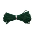 Fil de jade tressé vert foncé n° 72, 0,8 mm, pour la fabrication de bijoux et le perlage - 10 Mètres/Faisceau / Vert Foncé