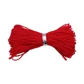 Fil de jade rouge 0,8 mm pour fabrication bijoux DIY et travaux de corde tressée - 10 Mètres/Faisceau / Rouge