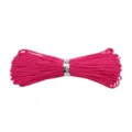 Fil de jade tressé magenta 0,8 mm pour la fabrication de bijoux DIY et perlage - 10 Mètres/Faisceau / Rose rouge