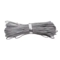 Faisceau de fil de jade gris 0,8 mm résistant pour création de bijoux DIY - 10 Mètres/Faisceau / Gris Argent