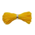Fil de jade tressé jaune vif 0,8 mm pour la création de bijoux DIY et le nouage - 10 Mètres/Faisceau / Jaune