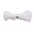 Fil de jade tressé blanc 0,8 mm pour la fabrication de bijoux DIY et de perles - 10 Mètres/Faisceau / Blanc