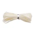 Cordon de jade tressé blanc crème de 0,8 mm pour la fabrication de bijoux DIY - 10 Mètres/Faisceau / Beige