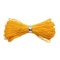 Cordon de fil de jade jaune vif de 0,8 mm pour la fabrication de bijoux DIY à la main - 10 Mètres/Faisceau / Orange