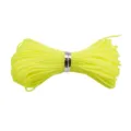 Cordon en nylon tressé jaune néon de 0,8 mm pour la création de bijoux et perles - 10 Mètres/Faisceau / Jaune Néon