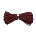Fil de jade crypté n° 72 bordeaux de 0,8 mm de qualité pour le tissage de bijoux et perles - 10 Mètres/Faisceau / Marron