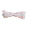 Fil tressé pastel de 0,8 mm pour perles de bijoux DIY et artisanat - 10 Mètres/Faisceau / Teinture en Dégradé #071