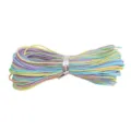 Cordon de bijoux tressé multicolore de 0,8 mm pour la fabrication de bracelets DIY - 10 Mètres/Faisceau / Teinture en Dégradé #077