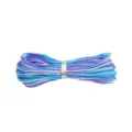Fil de jade tressé multicolore de 0,8 mm pour la création de bijoux en bleu et violet - Style #083 / 10 Mètres / Rayures dégradées