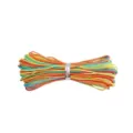 Fil de jade arc-en-ciel de 0,8 mm pour le perlage DIY et le tissage de bijoux - Style #084 / 10 Mètres / Rayures dégradées