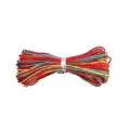 Cordon en fil de jade tressé multicolore de 0,8 mm pour la création de bijoux DIY. - 10 Mètres/Faisceau / Dégradé Panaché (#093)