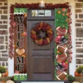 Football themed welcome porch banners for autumn home party decoration and events - Wood Welcome Touchdown Style (SDL-009)