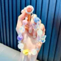 Schillernder Kristall-Schmetterling-Anhänger mit bunten Perlen für Handys und Schlüsselanhänger - bunt