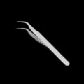 Professional stainless steel curved tweezers for nail art and DIY precision work - Curved Tip Tweezers 10.5cm