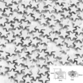 Silver star-shaped CCB spacer beads for DIY jewelry making with 6mm dimensions - Star Style (BSE038) / 100pcs Pack / Silver