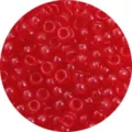 Perline a botte in acrilico rosso trasparente per creazione di gioielli fai da te - Circa 100 pezzi/confezione / Rosso