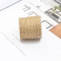 Natural brown jute rope roll for retro DIY crafts and vintage hanging decoration - Single Ply Rope / Single Ply 3mm 5m Pack