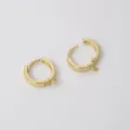 Aros de cobre rellenos de oro de 14K con pequeños bucles para bisutería DIY - Estilo de Bucle Único (FGT514) / DE 13mm x Espesor 2.5mm (Paquete de 2)