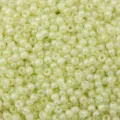 4mm faux jade cream seed beads for handmade DIY jewelry making and creative beadwork - Bud Green