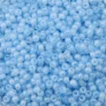 4mm light blue imitation jade cream seed beads for DIY handmade jewelry making crafts - Azure Blue