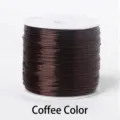 Cordon élastique marron durable pour la fabrication de bijoux DIY et de bracelets - Café