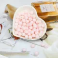 Perles rondes en acrylique rose clair pour bijoux DIY, perles lisses couleur bonbon - Perle Ronde (BSD343) / 6mm (200 pièces/paquet) / Rose