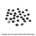 Naso Triangolare (6x8mm) / 300 Pezzi / Nero