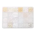DIY seed and tube beads kit in cream and white tones for jewelry making accessories - 24 Grids Kit Seed Beads & Tube Beads / 5g Per Grid / White