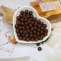 Perles acryliques rondes marron chocolat brillantes pour accessoires de bijoux DIY - Perle Ronde (BSD343) / 6mm (200 pièces/paquet) / Café Foncé