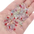 Assorted 1x3mm flat square glass crystal beads for DIY handmade jewelry crafting - 1x3mm (1g/Pack, approx 50 Pieces) / Random Mix