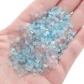 Light blue 1x3mm flat square glass crystal beads for handmade DIY jewelry crafts - 1x3mm (1g/Pack, approx 50 Pieces) / Blue