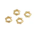 Gold hollow hexagram spacer beads for DIY jewelry making accessories - Gold / Hollow Hexagram (Diameter 11mm)