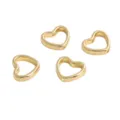 Elegant golden heart-shaped hollow spacer beads for DIY jewelry handmade accessories - Gold / Hollow Heart (12.5x11mm)