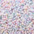 Perles de rocaille en porcelaine nacrée pour la fabrication de bijoux DIY 2-4mm - Paquet de 10g / Couleur macaron