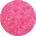 Perline barile acriliche rosa trasparente per creazione braccialetti gioielli DIY - Circa 100 pezzi/confezione / rosa scuro