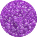 Perle a barilotto in acrilico viola trasparente di alta qualità per braccialetti fai-da-te - Circa 100 pezzi/confezione / Viola scuro