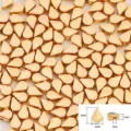 Επιχρυσωμένες χάντρες CCB σε σχήμα δάκρυ 6x4 mm για την κατασκευή κοσμημάτων DIY - Στυλ Σταγόνα Νερού (BSE038) / Συσκευασία 100 τεμαχίων / Χρυσό