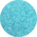 Perle a botte in acrilico azzurro trasparente per creazione gioielli fatti a mano - Circa 100 pezzi/confezione / Blu lago