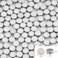 Ασημένιες στρογγυλές χάντρες CCB 6mm για χειροποίητα DIY αξεσουάρ κατασκευής κοσμημάτων - Στυλ Κυλινδρικό (BSE038) / Συσκευασία 100 τεμαχίων / Ασημί