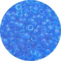 Perline a botte in acrilico blu trasparente per gioielli fai-da-te e artigianato creativo - Circa 100 pezzi/confezione / Blu scuro