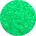 Perle a barilotto in acrilico verde trasparente per creare gioielli e braccialetti. - Circa 100 pezzi/confezione / Verde chiaro